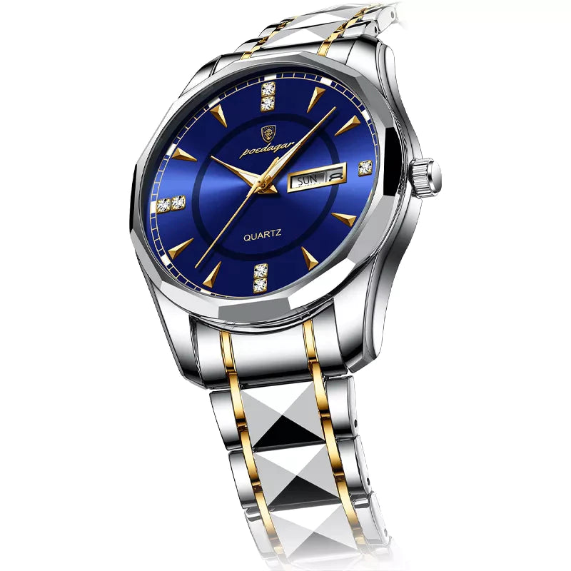 2021 New Fashion Men'S Watches Stainless Steel Top Brand Luxury Waterproof Men Quartz Wristwatches Relogio Masculino
