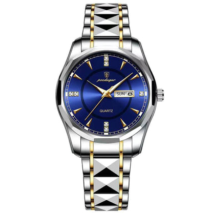 2021 New Fashion Men'S Watches Stainless Steel Top Brand Luxury Waterproof Men Quartz Wristwatches Relogio Masculino